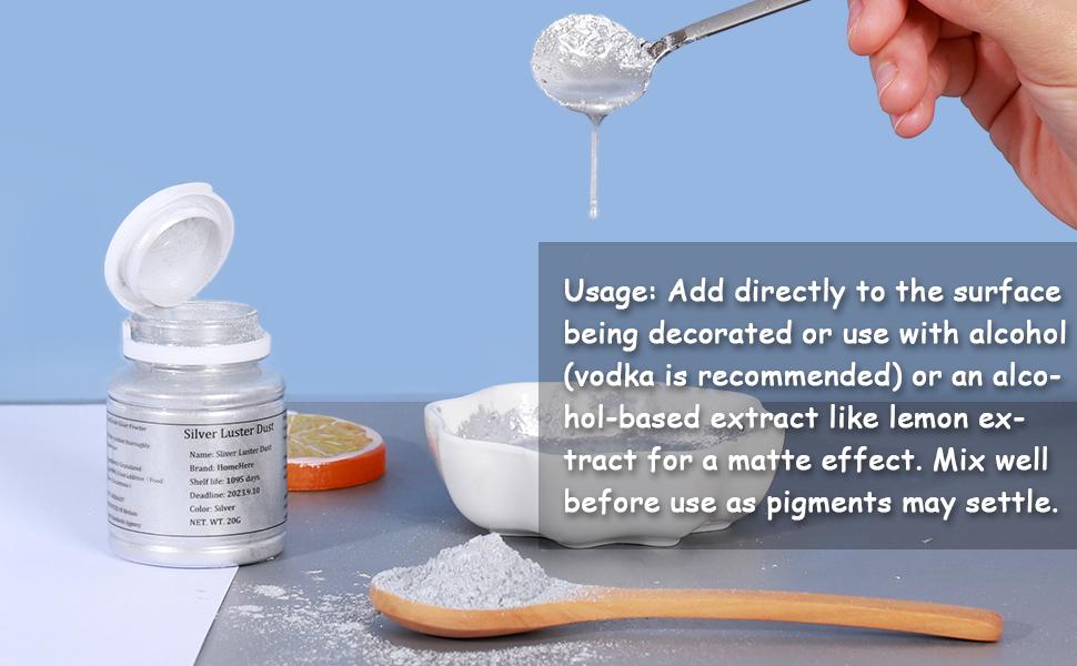 How to cook with luster dust