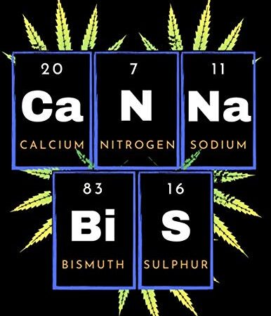 Cannabis: Funny gift college ruled Notebook | Cannabis Periodic Table of Elements Notebook | Marijuana Trip Cannabis Leaf Hippie Weed CBD Oil | Amazing Design Cover, 160 pages, 8.5x11 inches (A4)