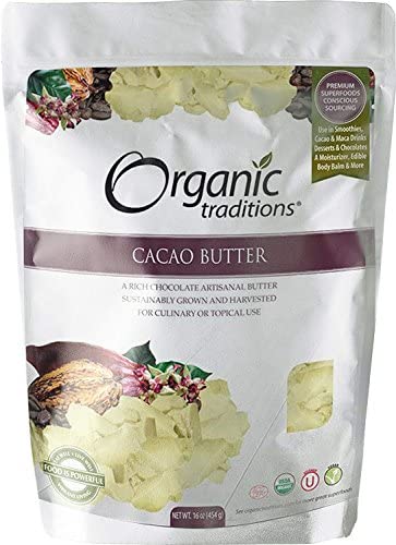 Organic Traditions Cacao Butter, 454g
